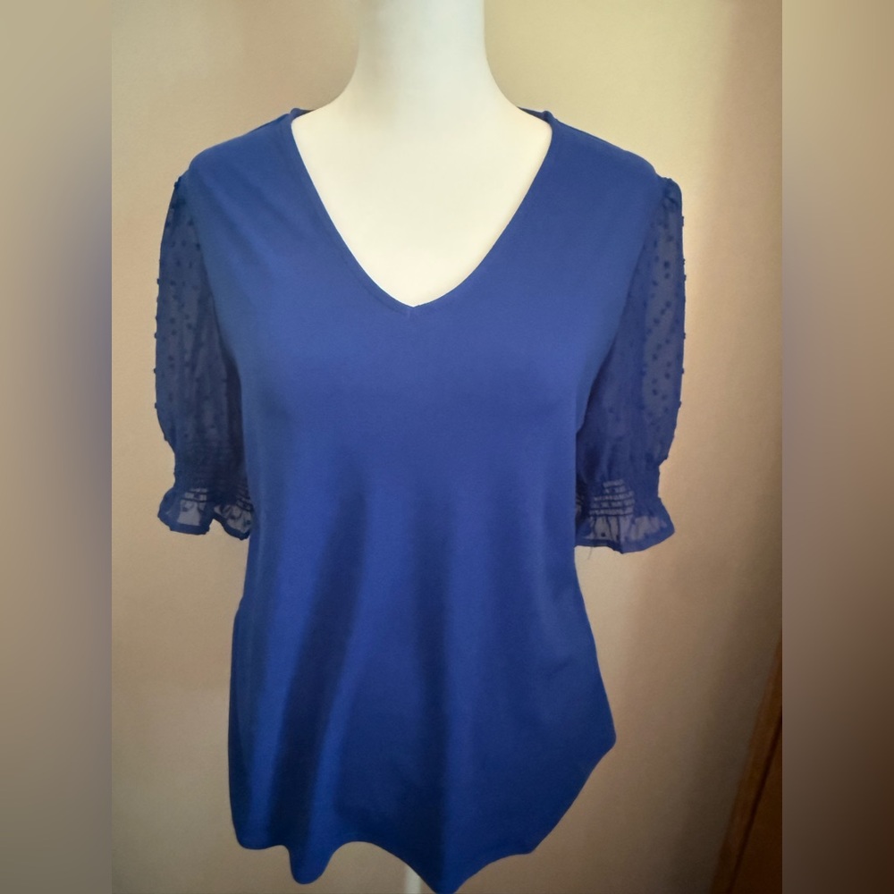 Royal Blue Blouse